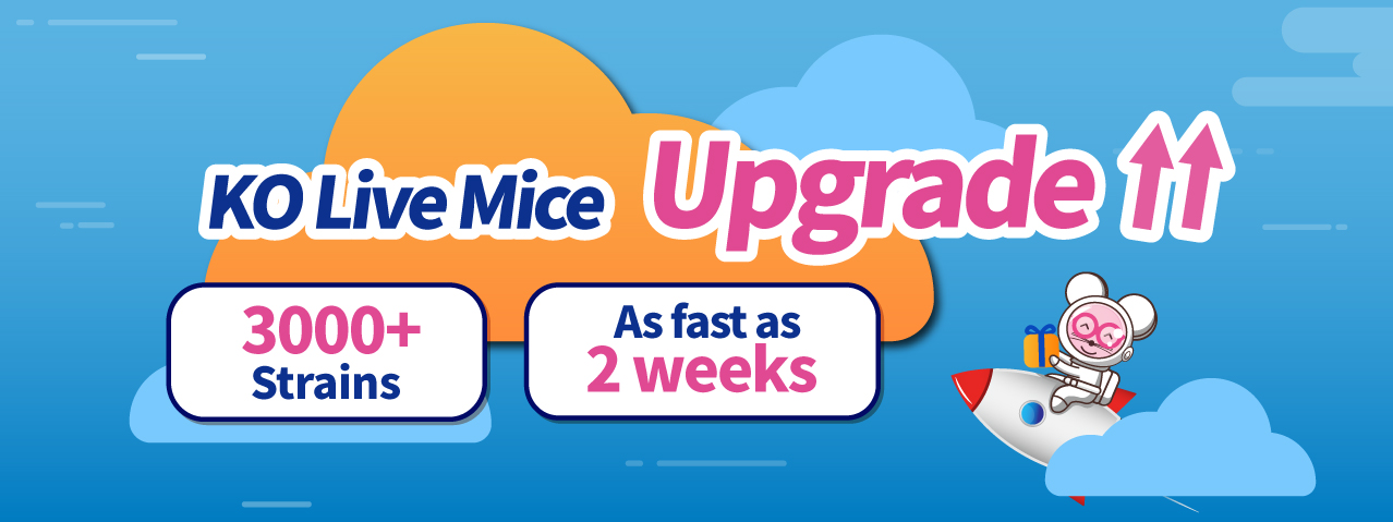 KO Live Mice Upgrade 3000+ Strains As fast as 2 weeks